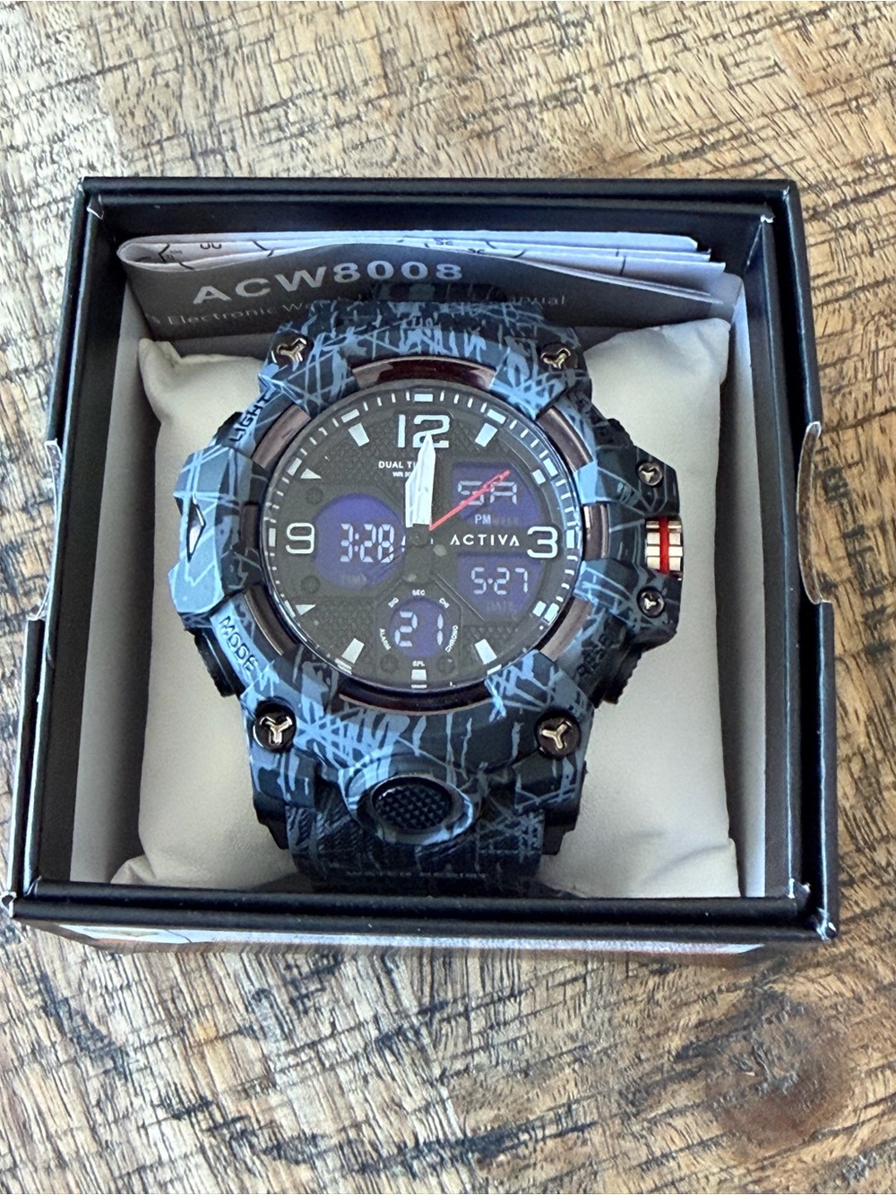 NEW Invicta x Activa Camo Digital-Analog Multi-Function Watch 49mm - ACW8008 NIB - Picture 9 of 9